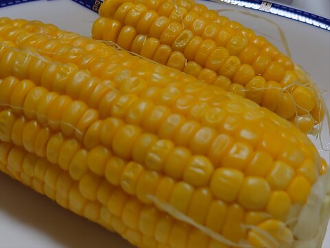 電子レンジで簡単♪茹で?蒸し?とうもろこし